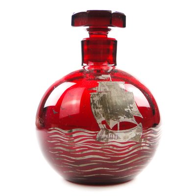 Art Deco Parfume Bottle from Josephinehutte, Poland, 1930s-BKO-1824364