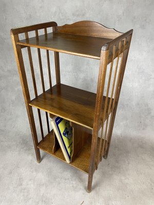 Art-Deco Partition Shelf in Walnut-SDV-1060193