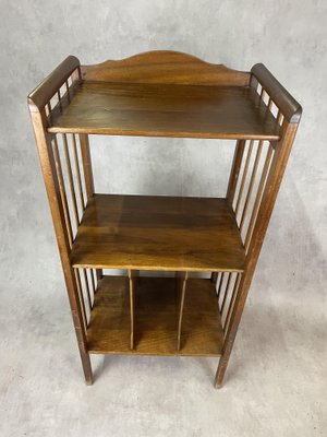 Art-Deco Partition Shelf in Walnut-SDV-1060193