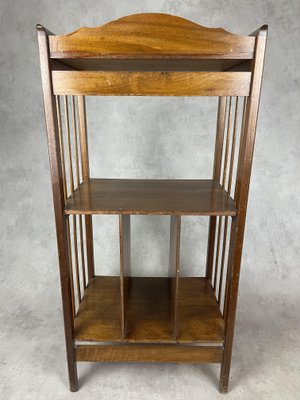 Art-Deco Partition Shelf in Walnut-SDV-1060193