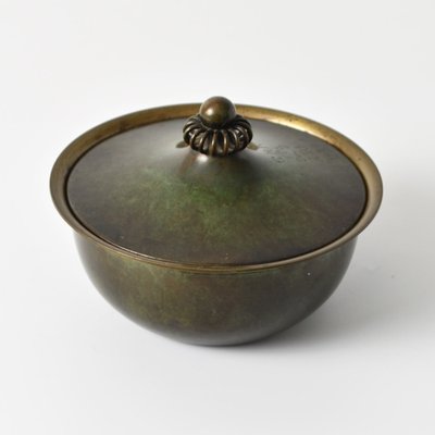 Art Deco Patinated Bronze Box by Just Andersen, 1930s-IXK-2034791