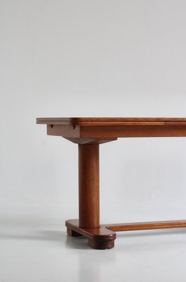 Art Deco Patinated Oak Table, 1930s-WRF-1449445