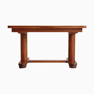 Art Deco Patinated Oak Table, 1930s-WRF-1449445