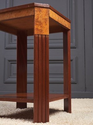 Art Deco Pedestal Table with Double Tops, 1930s-QKG-1795365