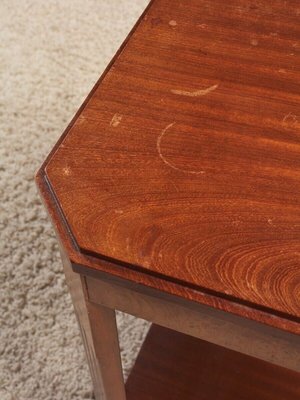 Art Deco Pedestal Table with Double Tops, 1930s-QKG-1795365