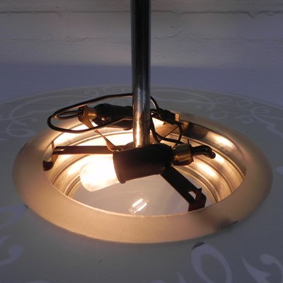 Art Deco Pendant Lamp with Glass Disc, 1930s-TL-2027076