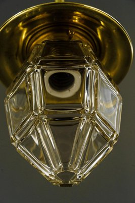 Art Deco Pendant with Cut Glass Shade, Vienna, Austria, 1920s-SPD-1768741