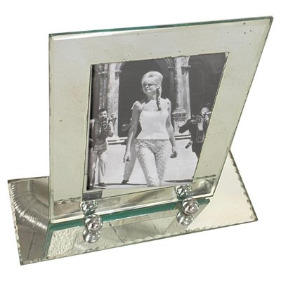 Art Deco Picture Frame Saint Gobain Bevelded Mirror, France 1935-UR-1724384