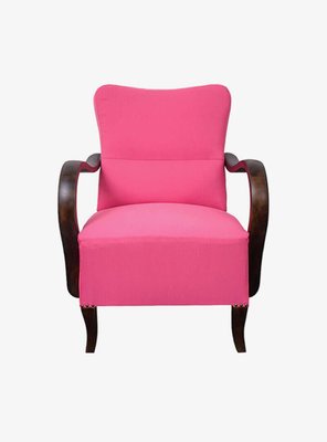 Art Deco Pink Armchairs, 1920s, Set of 2-OXJ-823966