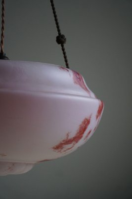 Art Deco Pink Opaline Glass Pendant, Denmark, 1930s-MXF-1820500