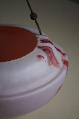 Art Deco Pink Opaline Glass Pendant, Denmark, 1930s-MXF-1820500