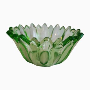 Art Deco Plate in Uranium Glass, 1920s-CAQ-2033710