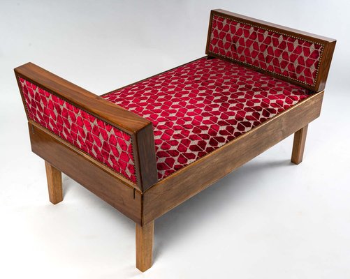 Art Deco Platea Daybed in Golden Walnut & Beech from Maison Casal-UQL-1354741