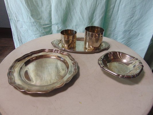 Art Deco Plates, 2 Trays, Plate, 2 Containers, Price for 5 Pieces, Set of 5-CAQ-1342119