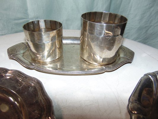 Art Deco Plates, 2 Trays, Plate, 2 Containers, Price for 5 Pieces, Set of 5-CAQ-1342119