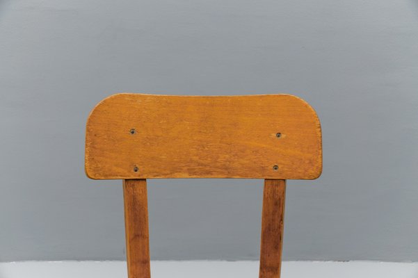 Art Deco Plywood Architects Chair, 1940s-KQB-1741756