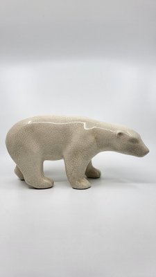 Art Deco Polar Bear in Ceramic from LV Ceram, 1930s-QCI-1706005