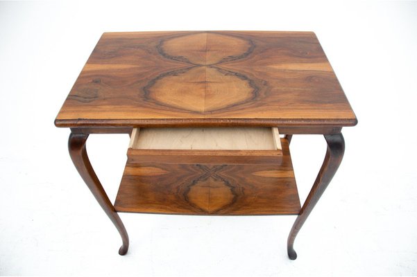 Art Deco Polish Walnut Table, 1960s-BXB-1169631