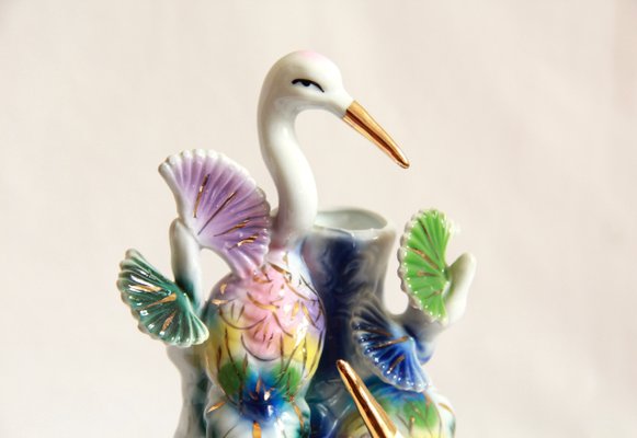 Art Deco Porcelain Aironi Vase, Italy, 1940s-HUY-1017308