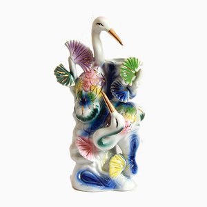 Art Deco Porcelain Aironi Vase, Italy, 1940s-HUY-1017308