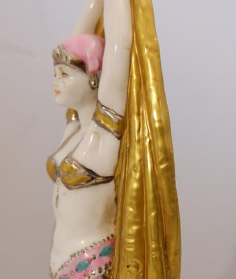 Art Deco Porcelain Antinea Statue-NYF-2019247