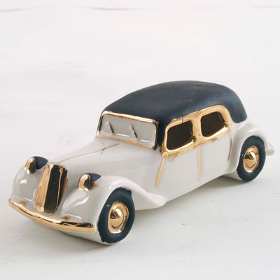 Art Deco Porcelain Model Fiat Cars, 1930s, Set of 2-NJV-849679