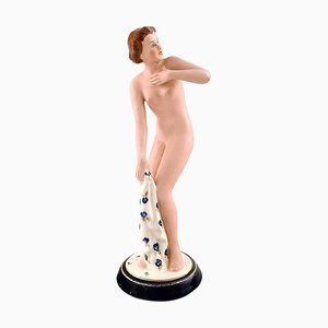 Art Deco Porcelain Royal Dux Naked Woman, 1930s-AR-609700