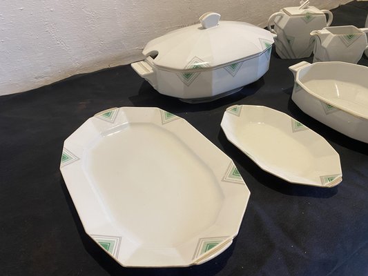 Art Deco Porcelain Tableware Set, Set of 8-BAD-1123099