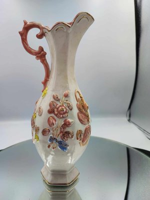 Art Deco Porcelain Vase with Flowers, 1920s-CAQ-1802370