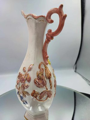 Art Deco Porcelain Vase with Flowers, 1920s-CAQ-1802370