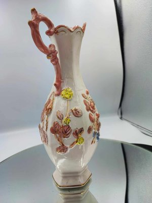 Art Deco Porcelain Vase with Flowers, 1920s-CAQ-1802370