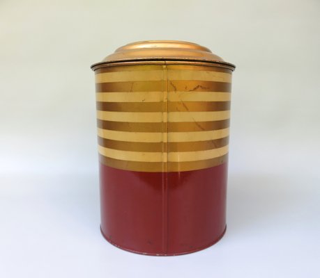 Art Deco Printed Kaiser's Coffee Storage Tin-EY-956495