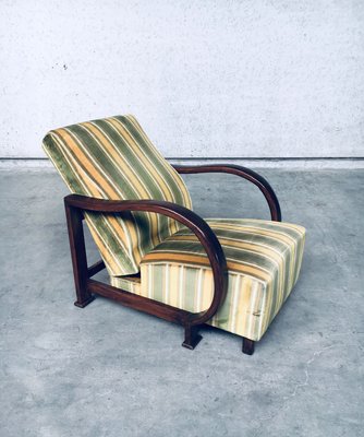 Art Deco Reclining Bentwood Lounge Chairs, 1930s, Set of 2-RQV-944721