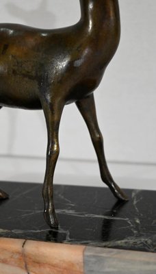 Art Deco Regulation of a Doe Sculpture-RVK-1338282