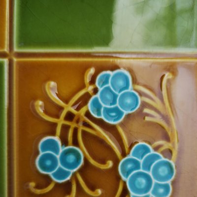 Art Deco Relief Tiles by Gilliot Frères for Hemiksem, 1920s-VDW-969320