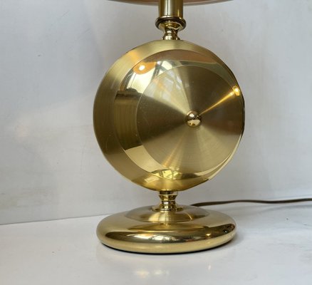 Art Deco Revival Brass Table Lamp from TS Belysning, 1980s-LCR-1776357