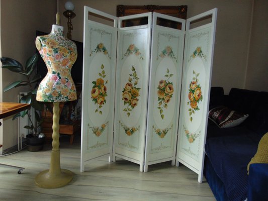 Art Deco Room Divider & Mannequin, 1920s, Set of 2-CAQ-1179169