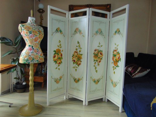 Art Deco Room Divider & Mannequin, 1920s, Set of 2-CAQ-1179169