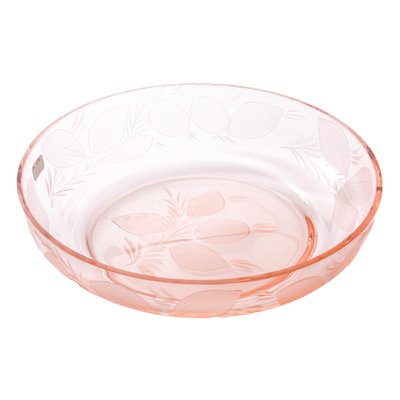 Art Deco Rosaline Glass Plate-FSD-1195798