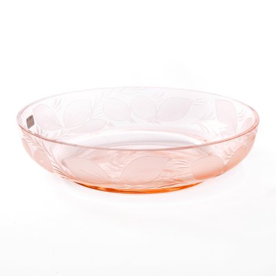 Art Deco Rosaline Glass Plate-FSD-1195798