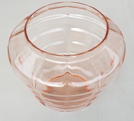 Art Deco Rosaline Glass Vase, 1920s-QDP-912647