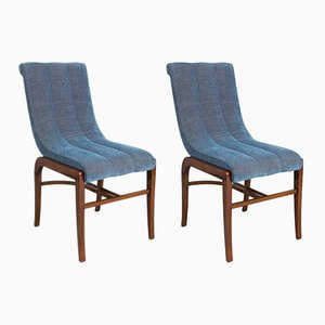 Art Deco Rosewood Chairs attributed to Jules Leleu, France, 1920s, Set of 2-WHY-1780471