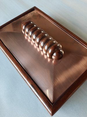 Art Deco Rosewood & Copper Box, 1930s-AWH-882346