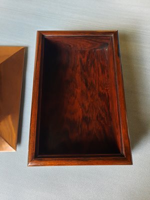 Art Deco Rosewood & Copper Box, 1930s-AWH-882346