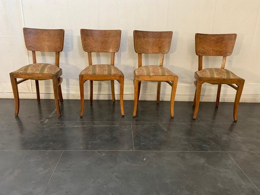 Art Deco Rosewood Dining Chairs, 1930s, Set of 4-IJR-546544