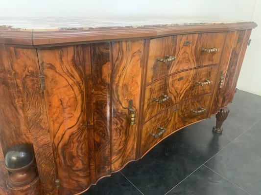 Art Deco Rosewood & Pietra Medicea Marble Sideboard, 1930s-IJR-870376