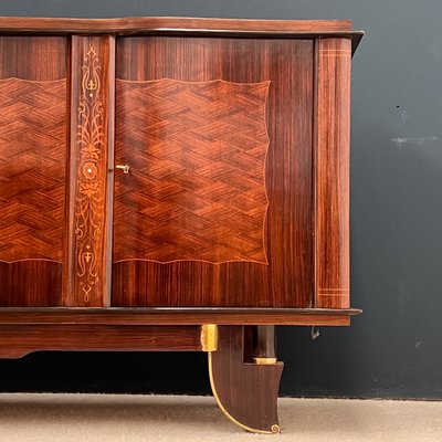 Art Deco Rosewood Sideboard in the style of Jules Leleu, 1930s-EAJ-2041787