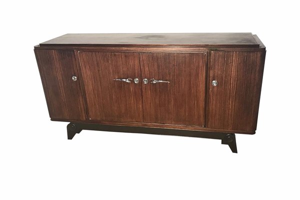 Art Deco Rosewood Sideboard on Foot, France, 1920s-VMP-1061484