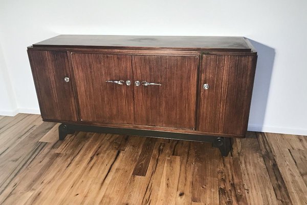 Art Deco Rosewood Sideboard on Foot, France, 1920s-VMP-1061484