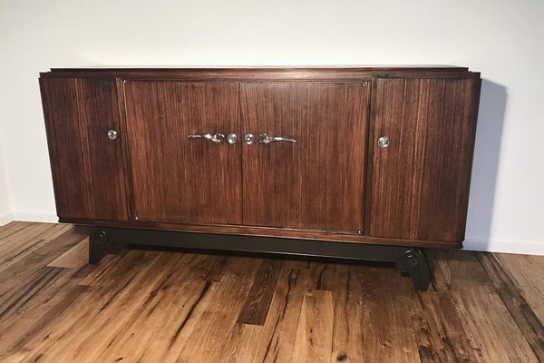 Art Deco Rosewood Sideboard on Foot, France, 1920s-VMP-1061484